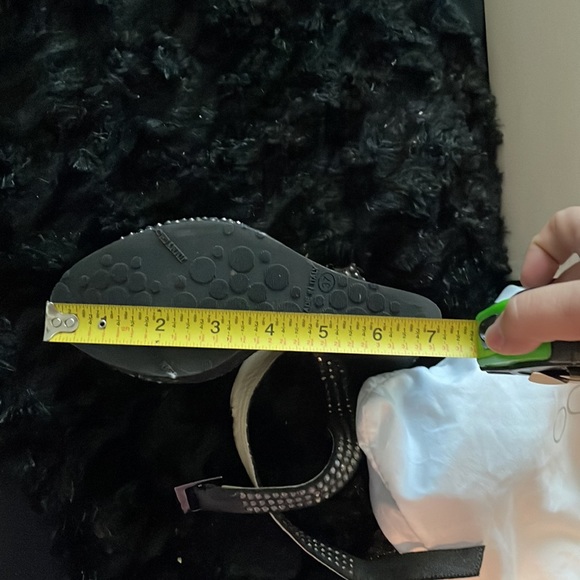 Jimmy Choo Studded Pablo Platform Wedges Metallic - Picture 9 of 10